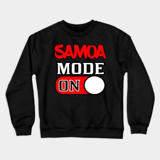 American Samoan Samoa Islander Flag Family Crewneck Sweatshirt